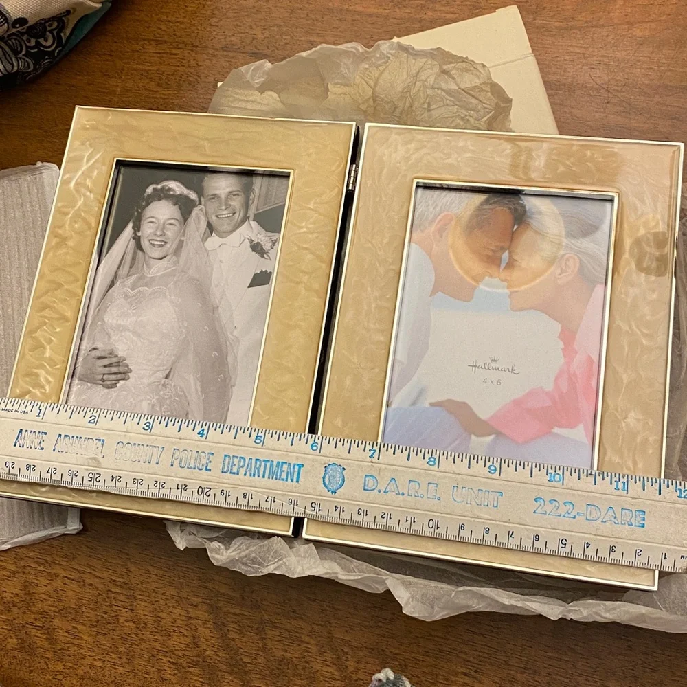 LAST HALLMARK Double 4x6 Anniversary Picture Frame
